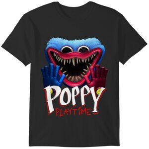 Poppy Playtime Horror Video Game Character Monster Creepy Graphic T-Shirt 141